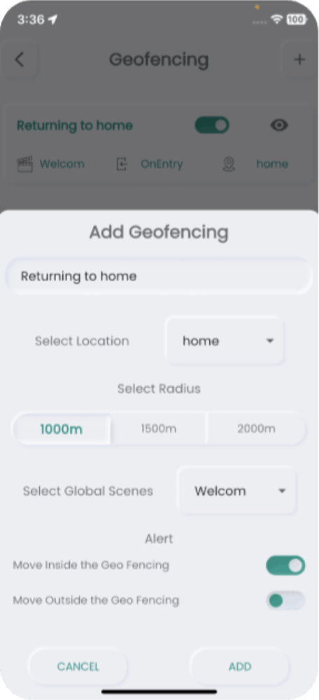 Add a geo-fence