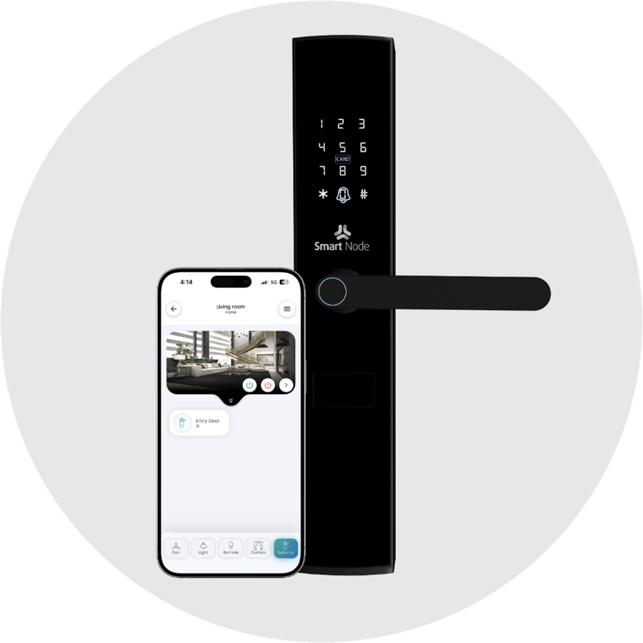 SmartNode digital door lock with app