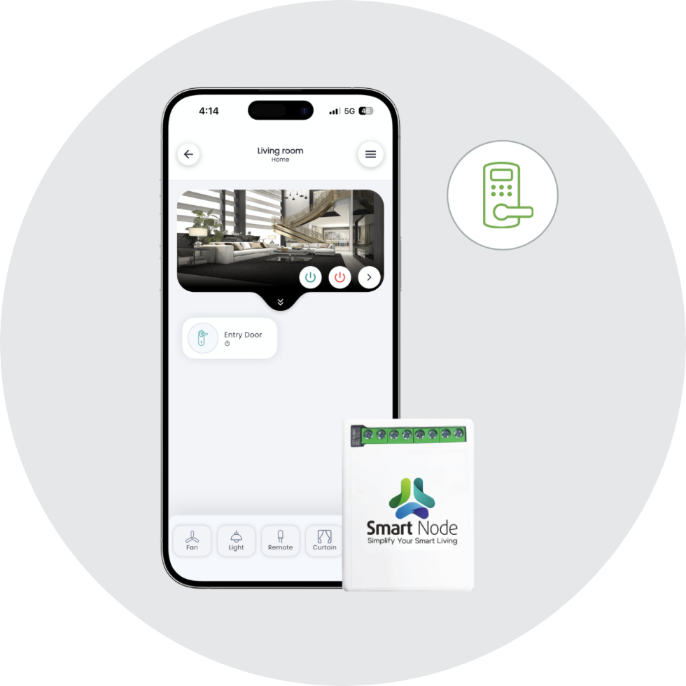 SmartNode door and gate control with app
